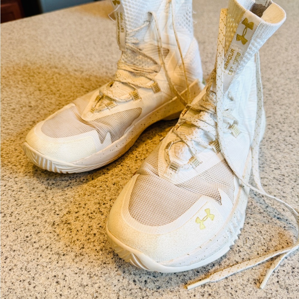 Under Armour White High-Top Highlight Sneakers